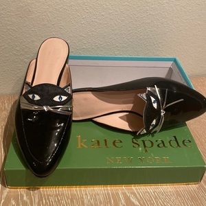 Kate spade patent leather cat mules.